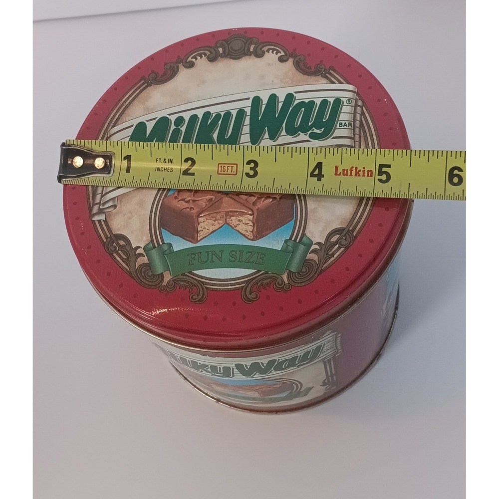 Milky Way Metal Tin Advertising Collector Old Vintage red novelty candy 80s - Picture 6 of 7